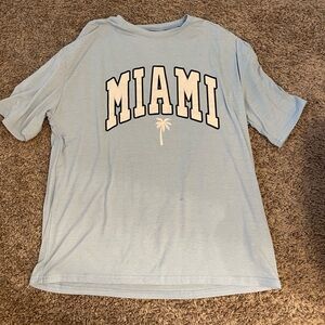 Light blue Miami tee